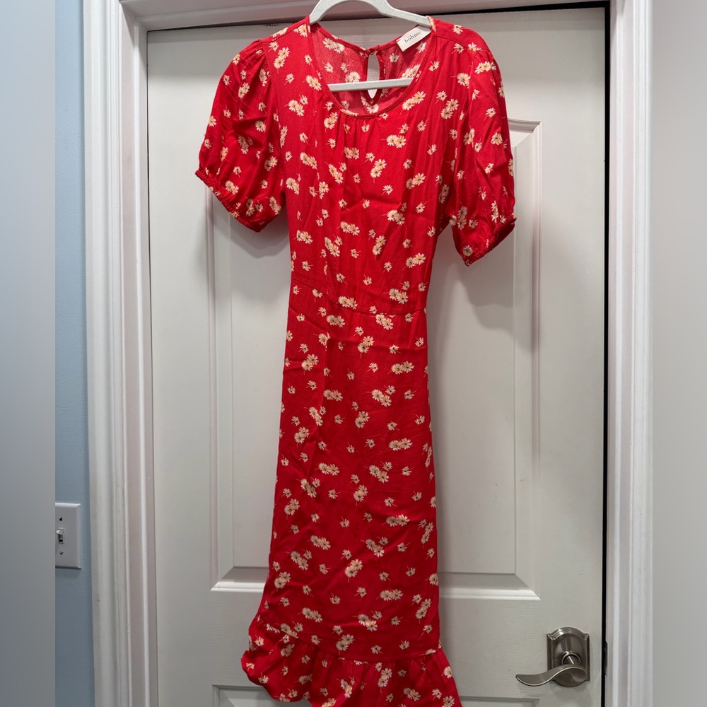 Bohme Floral Red Dress